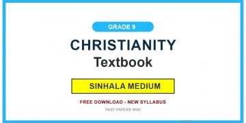 Grade 9 Christianity Textbook PDF (Sinhala Medium)