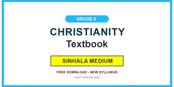 Grade 8 Christianity Textbook PDF (Sinhala Medium)