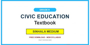 Grade 9 Civic Education Textbook PDF (Sinhala Medium)