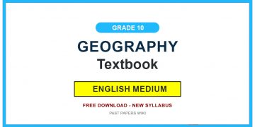 Grade 10 Geography Textbook PDF (English Medium)