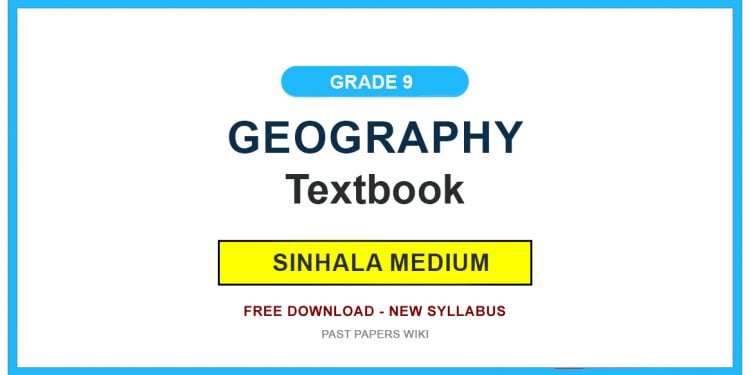 Grade 9 Geography Textbook PDF (Sinhala Medium)