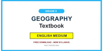 Grade 8 Geography Textbook PDF (English Medium)