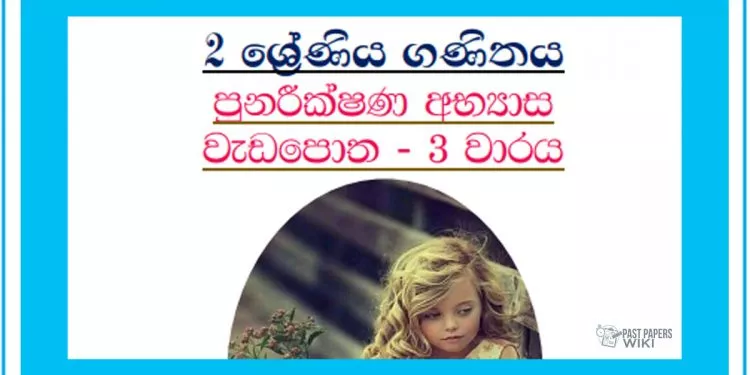 Grade 02 Mathematics | Revision Workbook – 3rd Term
