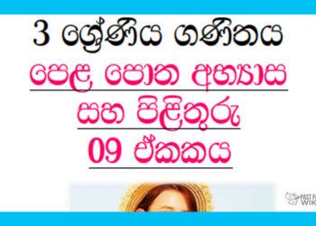 Grade 03 Mathematics | Unit 09 Questions and Answers