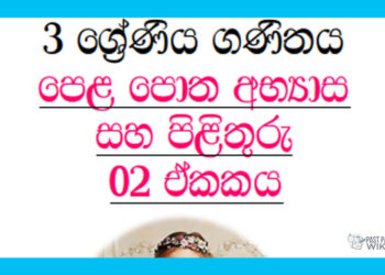 Grade 03 Mathematics questions & answers book 2