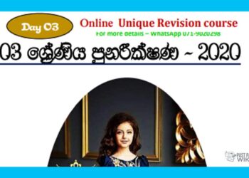 Grade 03 | Revision (3) – 2020