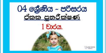 Grade 04 Environment | Revision Book 1st Term