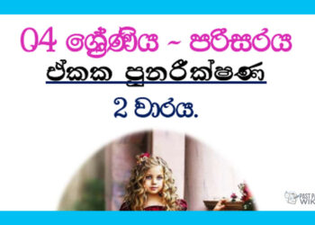 Grade 04 Environment | Revision Book 2nd Term