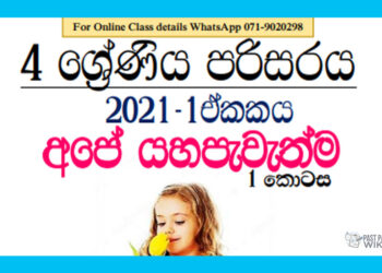 Grade 04 Environment | Unit 01 – Ape Yahapewethma (1)