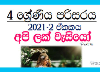 Grade 04 Environment | Unit 02- Api Lak Wasiyo (03)