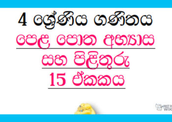 Grade 04 Mathematics | Unit 15 Questions and Answers
