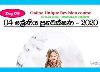 Grade 04 | Revision (3) – 2020