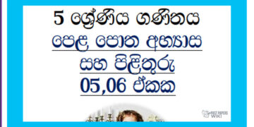 Grade 05 Mathematics | Unit 05,06 Questions & Answers