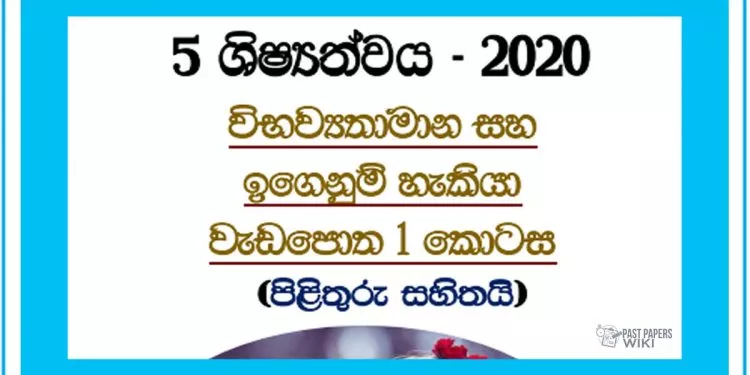 Grade 05 | Potential Workbook (1) 2020