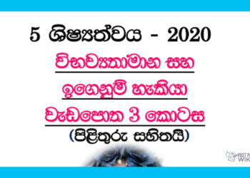 Grade 05 | Potential Workbook (3) 2020