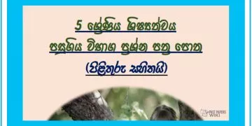 Grade 05 Scholarship Exam | Past Papers Book (2014 to 2019)