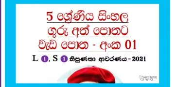 Grade 05 Sinhala | Workbook (01)