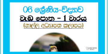 Grade 06 Science | Workbook 1st Term – Galle Education Zone