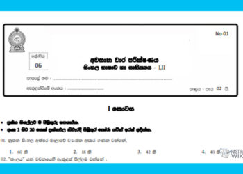 Grade 06 Sinhala | 3rd Term Test (1)