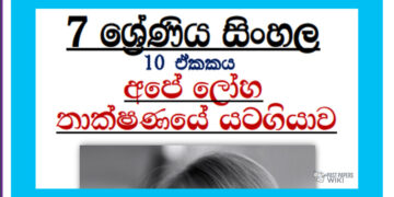 Grade 07 Sinhala Unit 10 | Ape loha thakshanaye yatagiyawa Tutorial