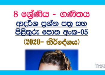 Grade 08 Mathematics | Model Papers (5)- 3rd Term