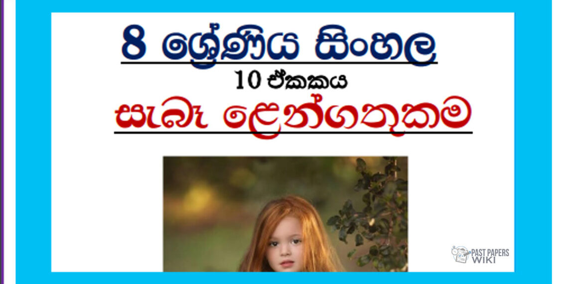 Grade 08 Sinhala Unit 10 Sebe Lengathukama