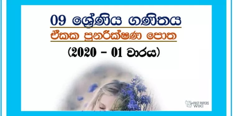 Grade 09 Mathematics | revision book - 1st term