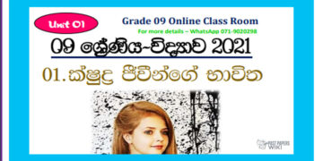 Grade 09 Science Unit 01 | Applications Of Micro – Organisms