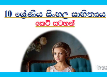Grade 10 Sinhala Literature | Short Notes