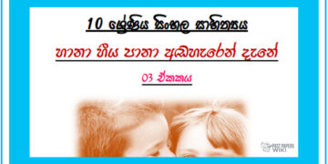 Grade 10 Sinhala Literature Unit 03 | Haana Hiiya Paana Adaheren Dene