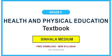 Grade 9 Health And Physical Education Textbook PDF (Sinhala Medium)