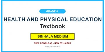 Grade 8 Health And Physical Education Textbook PDF (Sinhala Medium)