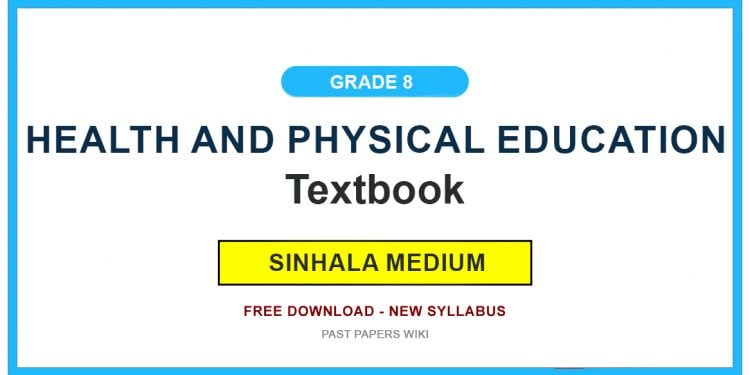 Grade 8 Health And Physical Education Textbook PDF (Sinhala Medium)