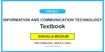Grade 9 Information And Communication Technology Textbook PDF (Sinhala Medium)