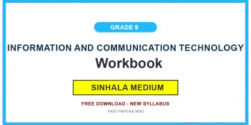 Grade 9 Information And Communication Technology Workbook PDF (Sinhala Medium)