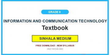 Grade 8 Information And Communication Technology Textbook PDF (Sinhala Medium)