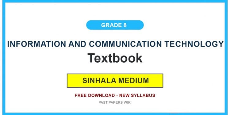 Grade 8 Information And Communication Technology Textbook PDF (Sinhala Medium)