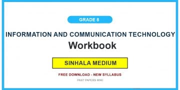 Grade 8 Information And Communication Technology Workbook PDF (Sinhala Medium)