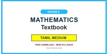 Grade 8 Mathematics Textbook PDF (Sinhala Medium)