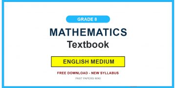 Grade 8 Mathematics Textbook PDF (English Medium)