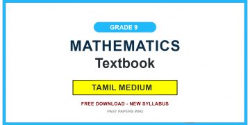 Grade 9 Mathematics Textbook PDF (Tamil Medium)