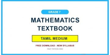 Grade 07 Mathematics Textbook PDF (Tamil Medium)
