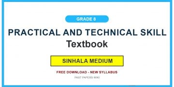 Grade 8 Practical And Technical Skill Textbook PDF (Sinhala Medium)