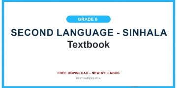 Grade 08 Second Language - Sinhala Textbook PDF