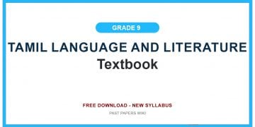 Grade 9 Tamil Language And Literature Textbook PDF