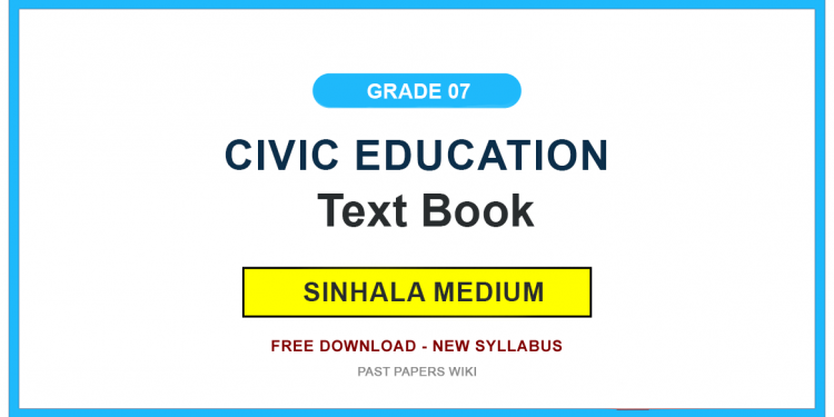 Grade 07 Civic Education Textbook PDF (Sinhala Medium)