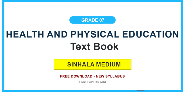 Grade 07 Health & Physical Education Textbook PDF (Sinhala Medium)