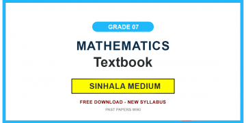 Grade 07 Mathematics Textbook PDF (Sinhala Medium)