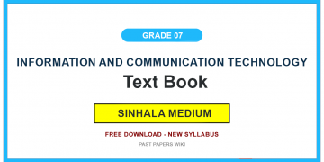 Grade 7 Information & Communication Technology Textbook PDF (Sinhala Medium)