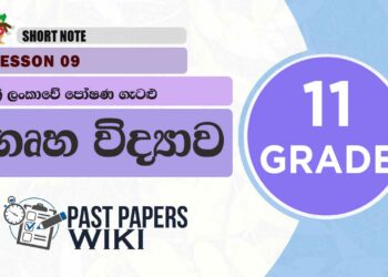 Grade 11 Home Economics | Lesson 09 | Sri Lankawe Poshana Getalu Short Note